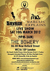 Savage Ballet & Marcus Explains aka M.E. Live at The Bowery